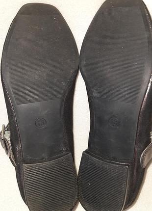 Серебристые туфли m&s kids p.32 5