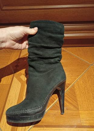 Cапоги замшевые