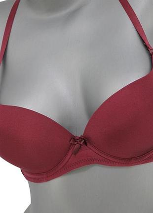 Гладенький бюстик 80с колір бордо. код: б236