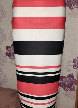 Трендовая юбка по фигуре в полоску бренд papaya