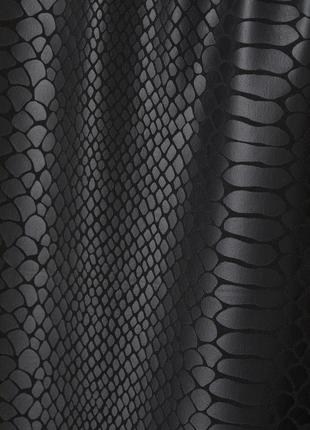 Круті легінси чорні під зміїну шкіру висока талія - h&m оригінал m-l2 фото