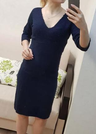 Платье синего цвета stefanel