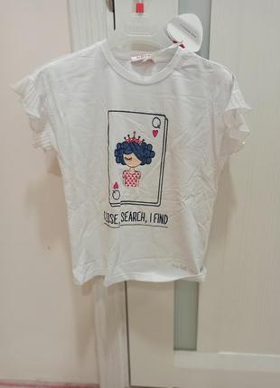 Футболочка дівчинці біла