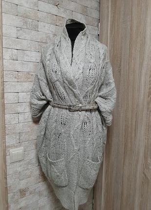 Кофта кардиган з шалевим коміром 3