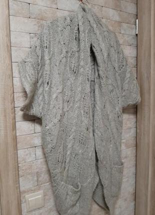 Кофта кардиган з шалевим коміром 5