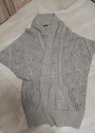 Кофта кардиган з шалевим коміром 7