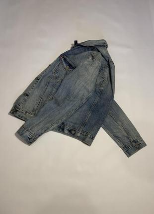 Оригінальна чоловіча красива джинсова куртка джинсовці levi's m denim jacket3 фото