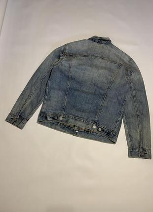Оригінальна чоловіча красива джинсова куртка джинсовці levi's m denim jacket4 фото