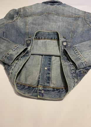 Оригінальна чоловіча красива джинсова куртка джинсовці levi's m denim jacket5 фото