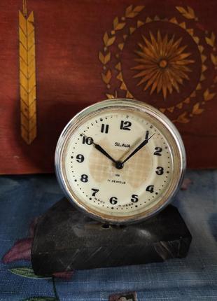 Настольные часы-будильник, на подставке. slava3 фото