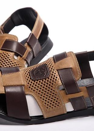 Сандалии мужские кожаные kristan camel