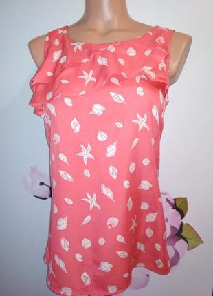 Коралловая блуза