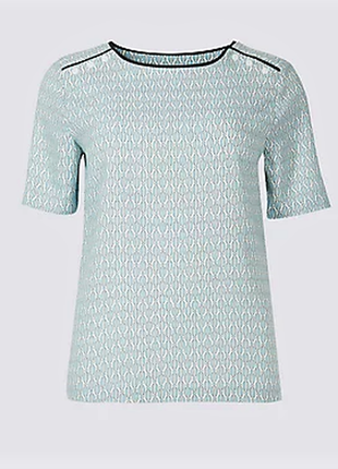 Блуза с короткими  рукавами marks & spencer, размер 62 фото