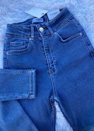 Джинси, голубі скінні, 25 розмір, джинси скіни3 фото
