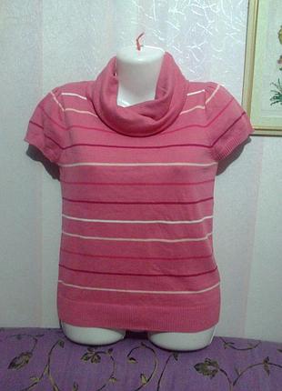 Котоновый свитерок с большим воротом (м-38/40)  пог 44-50 см  (59)