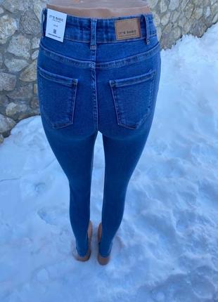 Джинси, голубі скінні, 25 розмір, джинси скіни5 фото