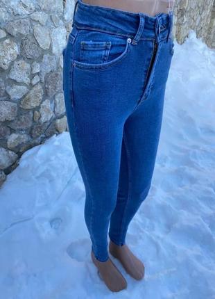 Джинси, голубі скінні, 25 розмір, джинси скіни4 фото