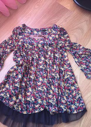 Платье в цветочек