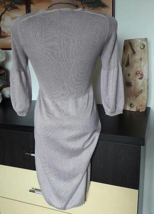 Нежное платье с люрексовой нитью3 фото