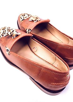 Туфлі жіночі лофери шкіряні коричневі joules locksley tan5 фото