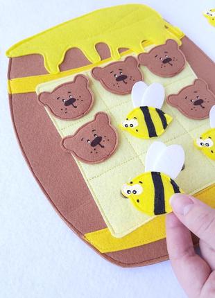 Развивающая игра крестики-нолики из фетра для детей, на магнитах. настольные игры детские