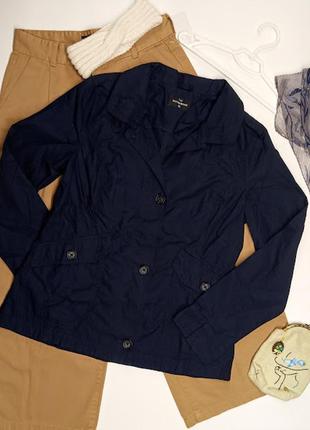 Легкий хлопковый пиджак ветровка воротник стойка c&a outerwear германия