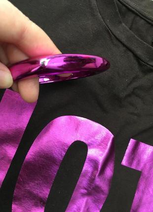 Яркий малиновый фиолетовый браслет бижутерия пластик3 фото