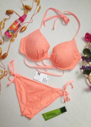 Суперовий ажурний купальник на зав'язках h&m 🌺 👙 🌺