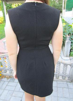 Черное строгое платье 42-44 размер4 фото