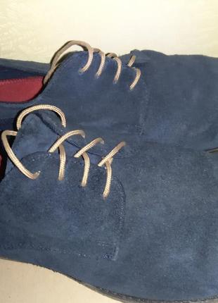 Мужские замшевые кожаные туфли  броги red tape 44-45 р.30 см по стельке. чоловічі туфлі.