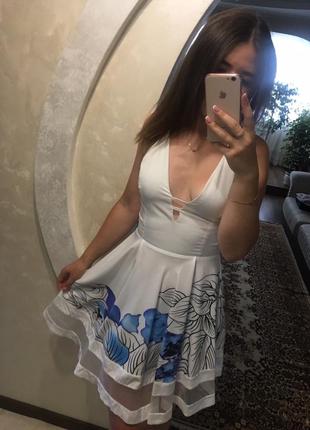 Сукня сарафан легкий білий