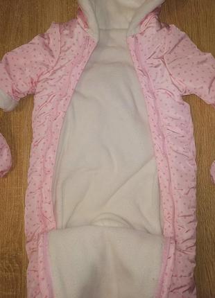 Утеплений демісезонний чоловічок для дівчинки