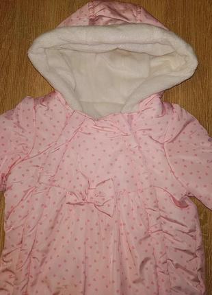 Утеплений демісезонний чоловічок для дівчинки