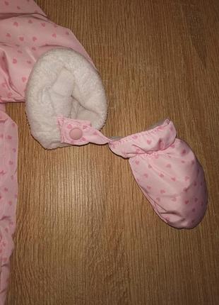 Утеплений демісезонний чоловічок для дівчинки