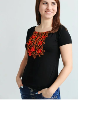 Вишиванка футболка жіноча, футболка женская вышиванка2 фото