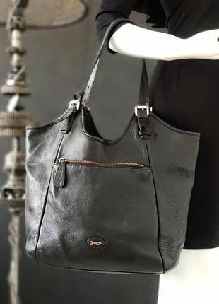 Paul costelloe. большая сумка из натуральной кожи.