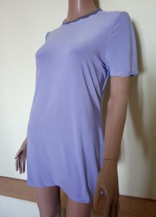 Сукня туніка бузкова приємна тканина2 фото