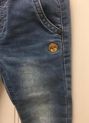 Трикотажные джинсы next 98 размер4 фото