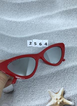 Модні червоні дзеркальні ретро-окуляри к. 25643 фото