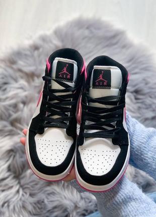 Кросівки жіночі найк nike air jordan retro 1 magenta2 фото