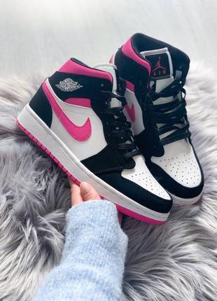 Кроссовки женские найк nike air jordan retro 1 magenta1 фото