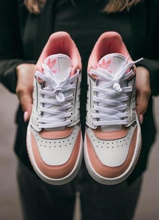 Кросівки жіночі adidas drop step white pink3 фото