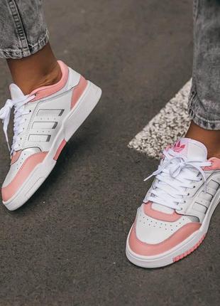 Кросівки жіночі adidas drop step white pink5 фото