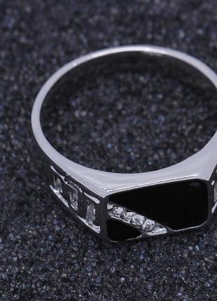 Чоловічий вінтажний перстень з імітацією каменю і кристалами2 фото