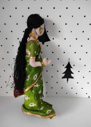 Интерьерная кукла из текстиля индианка4 фото