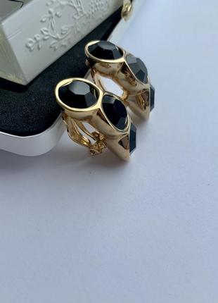 Винтажные  клипсы от swarovski