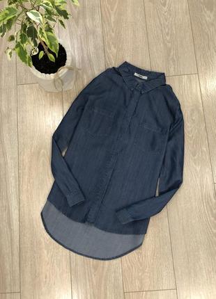 Рубашка джинсовая 100% лиоселл размер 8-10