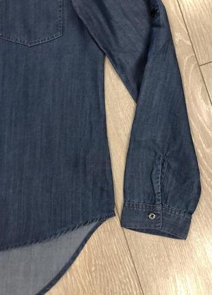 Рубашка джинсовая 100% лиоселл размер 8-104 фото