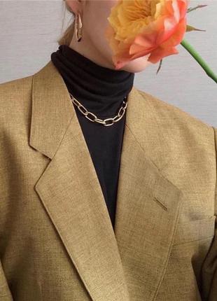 Ланцюг, ланцюг, намисто, золотиста, золотиста, прикраса, оздоба