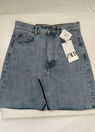 Джинсовая юбка zara 3